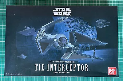 Buy Star Wars : TIE Interceptor 1/72 Scale Model Kit By Bandai BNIB • 65£