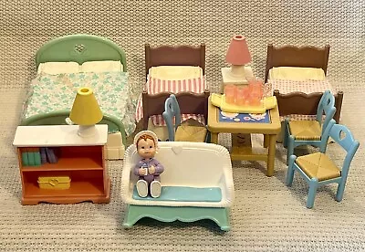 Buy Vintage 1990’s Fisher Price Loving Family Dolls House Furniture Bundle. • 22£