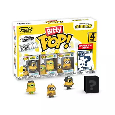 Buy Funko Bitty POP! Minions Eye Matie 4-pack Despicable Me Vinyl Figures New • 15.99£