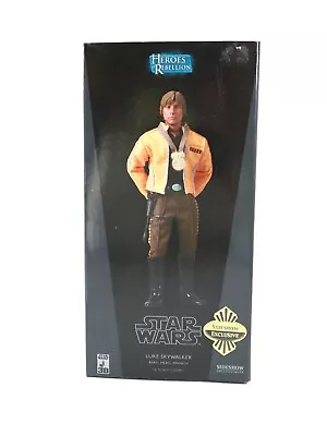 Buy Star Wars Sideshow Exclusive Luke Skywalker - Yavin IV Rebel Hero 12  Figure • 19.99£