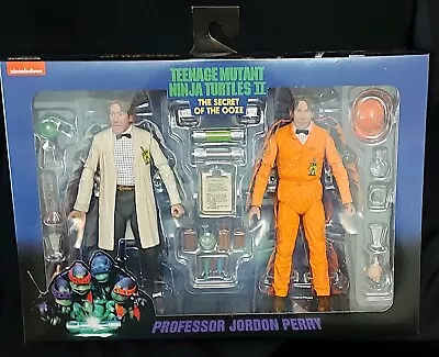 Buy NECA TMNT II Secret Of Ooze PROFESSOR PERRY 7 INCH ULTIMATE ACTION FIGURE 2-PACK • 74.95£