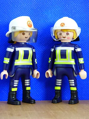 Buy Playmobil SC-31 Fire Rescue 2x Firefighters  Figures  Helmets  Bundle FREE POST • 4.99£
