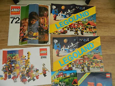Buy Lego – 4 Catalogues &4 Leaflets From 1970s & 80s – Vintage Space Town Castle • 3.49£