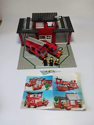 Buy Lego Legoland Set 6382 Fire Station Fire Engines And Baseplate 1981 95% Complete • 36£