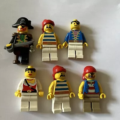 Buy Vintage Lego Mini Figures Black Seas Barracuda 6285 X 6 Figures • 30£