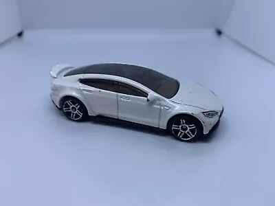 Buy Hot Wheels - Tesla Model S White - Diecast Collectible - 1:64 Scale - USED • 2.75£