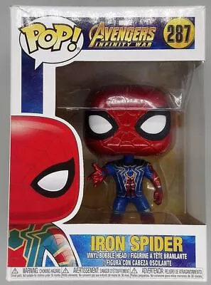 Buy Funko POP #287 Iron Spider Marvel Avengers Infinity War Damaged Box + Protector • 12.99£