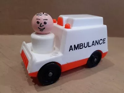 Buy Vintage Fisher Price Little People Ambulance And Doctor • 3.99£