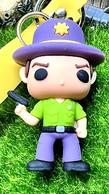 Buy RICK GRIMES The Walking Dead Keychain Keyring Bag Charm Pendant Funko Pop Style • 4.99£