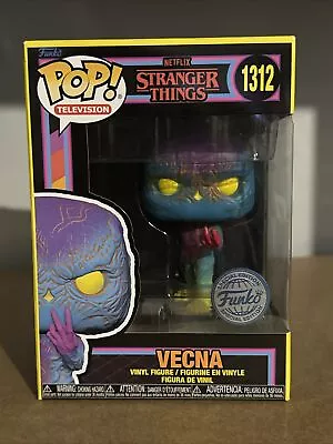 Buy Funko Pop! Television Stranger Things #1312 Vecna Black Light Special Edition • 13£