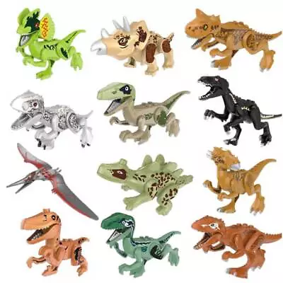 Buy 12X Dinos Dinosaur Jurassic World Lego Tyrannosaurus TRex Raptor Park Kids Toy • 14.22£