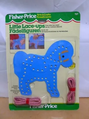 Buy Vintage Fisher Price Little Lace Ups Blue Horse Toy                         P3 • 19.50£