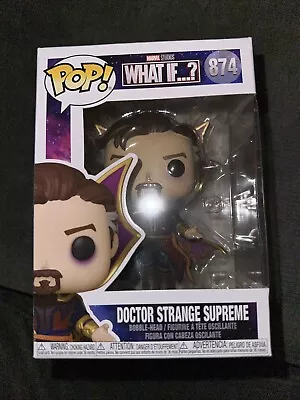 Buy Funko Pop! TV: What If...? - Doctor Strange Supreme Vinyl Figure • 4£