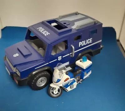 Buy Playmobile Police Van (not Complete) And Police Motorbike • 10.50£