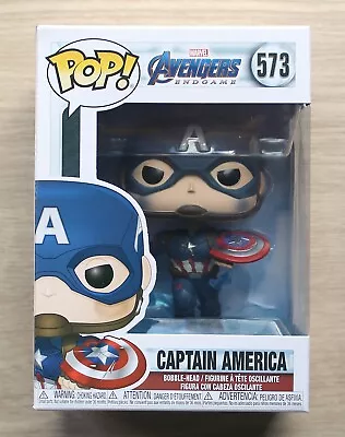 Buy Funko Pop Marvel Avengers Endgame Captain America + Free Protector • 19.99£