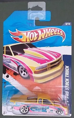 Buy Hot Wheels 2010 Chevy Pro Stock Truck, Yellow/pink, Long Card. • 3.99£