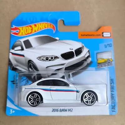 Buy 2019 Hot Wheels SHORT CARD HW FACTORY FRESH 2016 BMW M2 WHITE 1/10 • 21.59£