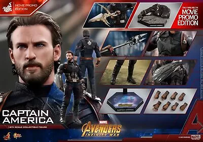 Buy New Hot Toys MMS481 Avengers 3: Infinity War, Captain America, Special Edition • 228.89£