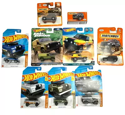 Buy New Boxed Hot Wheels And Matchbox Land Rover Defender Toy Cars C9 P642 • 6.95£