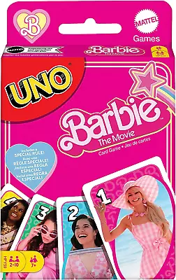 Buy UNO Barbie The Movie Card Game, Inspired By The Movie For Family Night, Game Nig • 17.76£