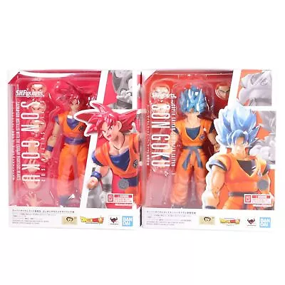 Buy S.H.Figuarts Dragon Ball Super Goku SSGSS SSG Red Bule Set Bandai Authentic • 83.09£