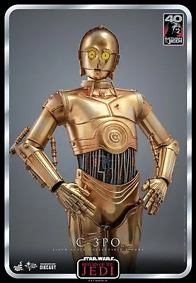 Buy Hot Toys 1:6 C-3PO Star Wars Return Of The Jedi 40th Anniversary Sealed Shipper • 439.95£