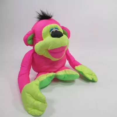 Buy Fisher Price Puffalump Chattering Chimp Pink Shake And Chatters Soft Toy 1994 • 10.25£