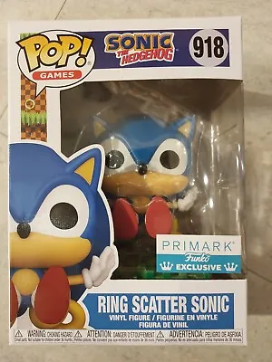 Buy Mint Primark Exclusive Ring Scatter Sonic The Hedgehog Funko Pop • 29.99£