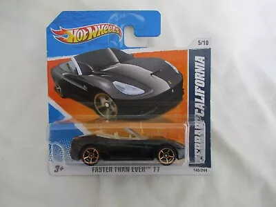 Buy Hot Wheels 2011 Faster Than Ever Ferrari California Black Sealed In Short Card • 4.99£