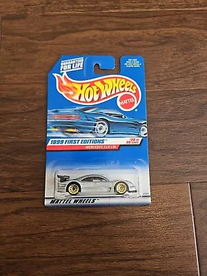 Buy 1999 Vintage Hot Wheels First Editions 26/26 Mercedes CLK-LM Edition Long Card • 17.77£