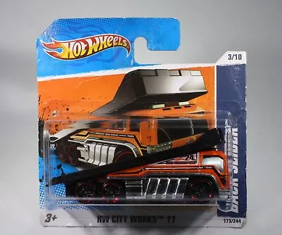 Buy Hot Wheels Back Slider Truck In Orange From HW City Works Series Ref T9990 • 3.99£