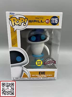 Buy Funko Pop! Disney #1116 Wall-E Eve Flying (Glow-in-the-Dark) 9cm • 21.23£