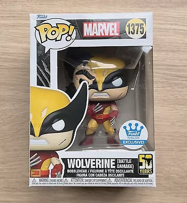 Buy Funko Pop Marvel X-Men Wolverine Battle Damage #1375 + Free Protector • 29.99£