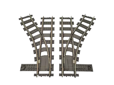 Buy Lego® 9V TRAIN Railway 4531 Manual Switch Points !! LEVER BROKEN !! • 10.15£