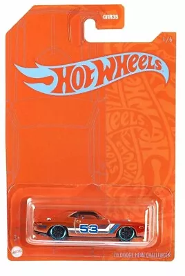 Buy Hot Wheels Orange And Blue '70 Dodge Hemi Challenger 1/6 Gjp83 • 6.90£