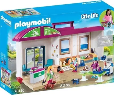 Buy Playmobil Vet Clinic (70146 City Life Playset) Brand New, Free Delivery • 54.95£