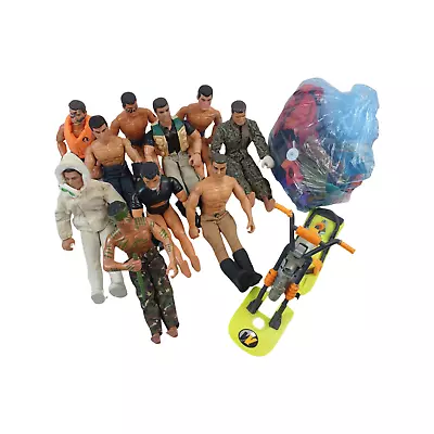 Buy Action Man Job Lot Including 10 Figures Clothing Accessories & Arctic Surf Bike • 85£