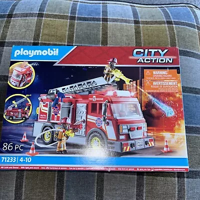 Buy Playmobil Fire Truck 71233 City Action Rescue 86 Piece Set  Bnib • 18£