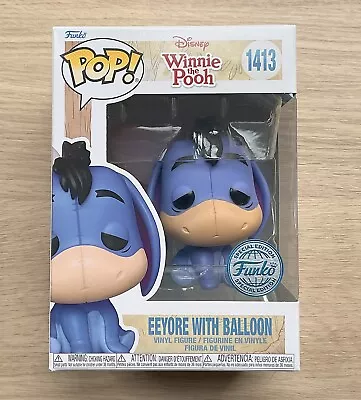 Buy Funko Pop Disney Winnie The Pooh Eeyore With Balloon #1413 + Free Protector • 29.99£
