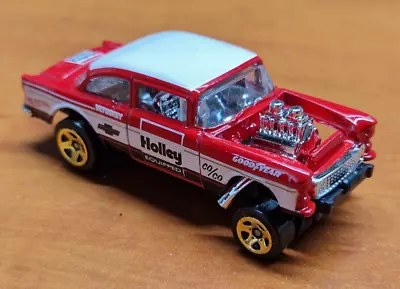 Buy B10/144 - Hot Wheels  X1634  M17 - 55 Chevy Gasser - Holley - 2019 • 3.50£