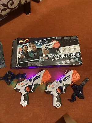 Buy Nerf Laser Ops Pro Twin Laser Combat Blaster Pack (x2) Boxed Pre-Owned • 14.50£