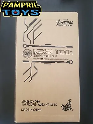 Buy In Stock Exclusive Hot Toys Mms597 Iron Man Mark 50 Neon Tech 4.0 New Sealed • 403.82£