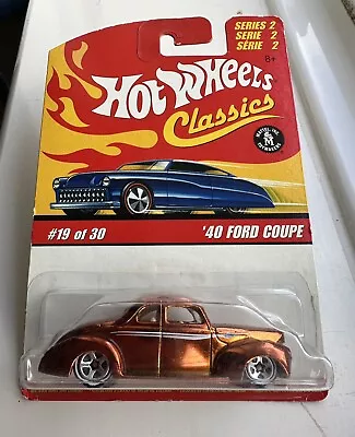 Buy Hot Wheels Classics Series 2005 '40 Ford Coupe, Spectraflame Orange Hot Rod • 3.99£