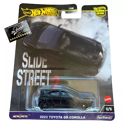 Buy HOT WHEELS PREMIUM CHASE 2023 Toyota Gr Corolla BLACK SLIDE STREET 1:64 Diecast • 139.99£