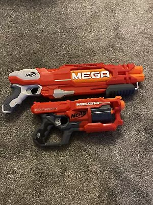 Buy NERF MEGA Doublebreach Shotgun & Cycloneshock Blaster Bundle Bb9c • 15£