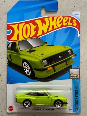 Buy Hot Wheels FORD ESCORT RS2000 Long Card With Protector • 7.49£