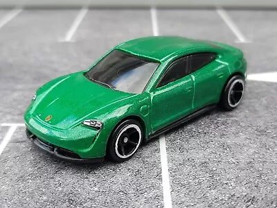 Buy Hot Wheels Porsche Taycan Turbo S Green  New Loose 1/64 2023 • 4.99£