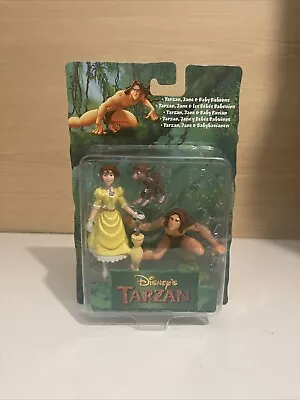 Buy Vintage Mattel Disneys Tarzan Jane And Baby Baboons Action Figures New • 25£