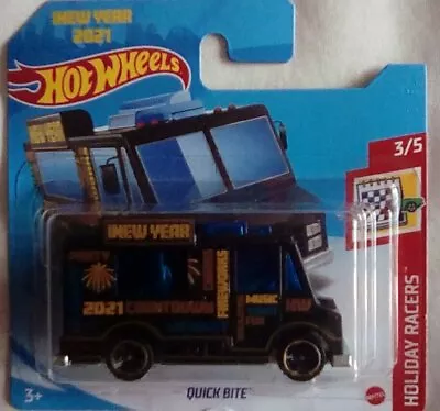 Buy Rare Mattel Hot Wheels Quick Bite Van Happy New Year 2021 1:75 New Sealed Pack • 6.95£