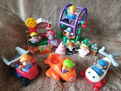 Buy Fisher Price Little People Characters, Ferris Wheel, Wedding, Helicopter, Plane • 28.50£